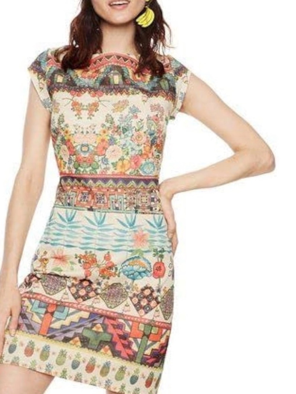 🌈 Desigual Elvira Cap Sleeve Dress | Size S | EUC 🌈